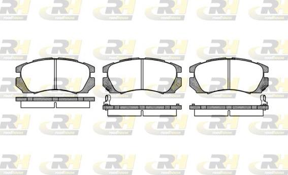 Roadhouse 2403.02 - Kit de plaquettes de frein, frein à disque cwaw.fr