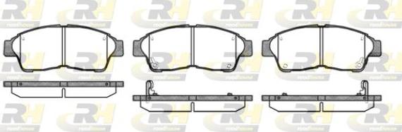 Roadhouse 2402.42 - Kit de plaquettes de frein, frein à disque cwaw.fr