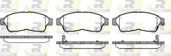 Roadhouse 2402.02 - Kit de plaquettes de frein, frein à disque cwaw.fr