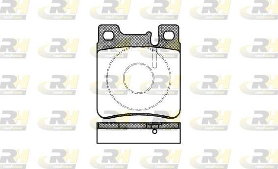 Roadhouse 2407.00 - Kit de plaquettes de frein, frein à disque cwaw.fr