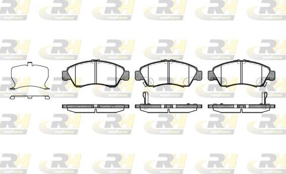 Roadhouse 2419.22 - Kit de plaquettes de frein, frein à disque cwaw.fr