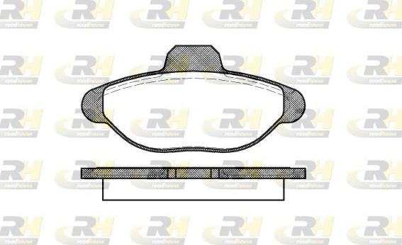 Roadhouse 2414.00 - Kit de plaquettes de frein, frein à disque cwaw.fr