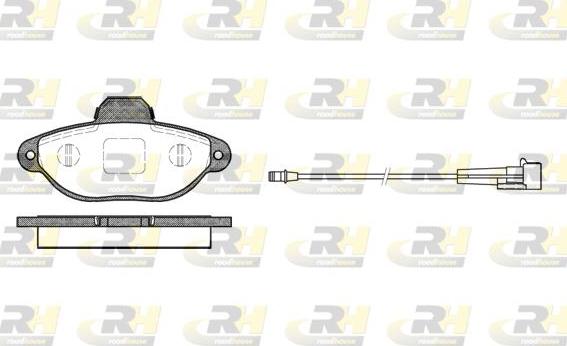 Roadhouse 2414.01 - Kit de plaquettes de frein, frein à disque cwaw.fr