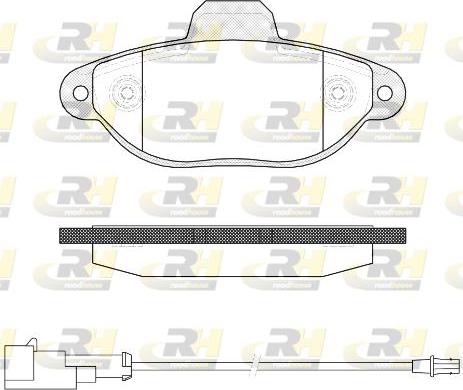 Roadhouse 2414.22 - Kit de plaquettes de frein, frein à disque cwaw.fr