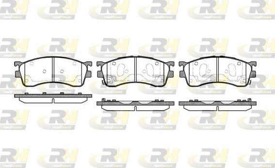 Roadhouse 2415.52 - Kit de plaquettes de frein, frein à disque cwaw.fr