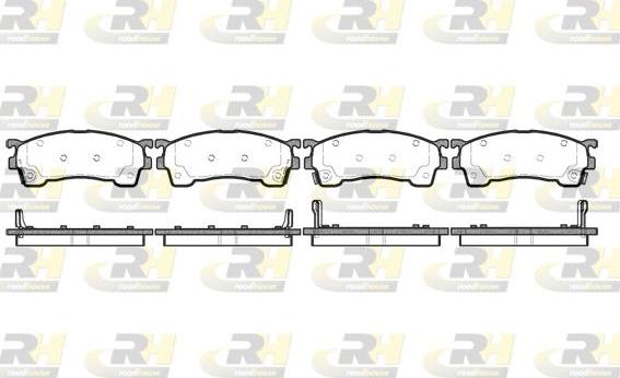 Roadhouse 2415.04 - Kit de plaquettes de frein, frein à disque cwaw.fr