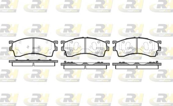 Roadhouse 2415.12 - Kit de plaquettes de frein, frein à disque cwaw.fr