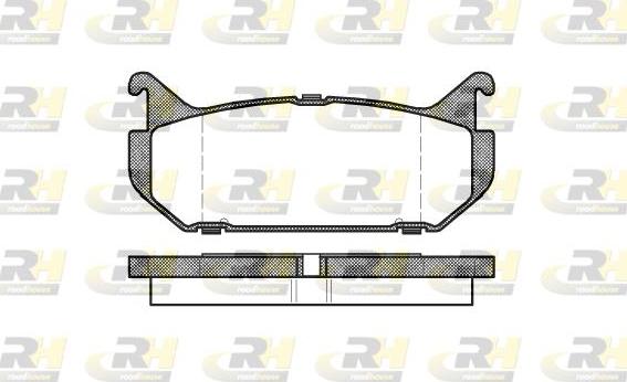 Roadhouse 2416.00 - Kit de plaquettes de frein, frein à disque cwaw.fr