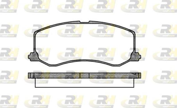 Roadhouse 2410.00 - Kit de plaquettes de frein, frein à disque cwaw.fr