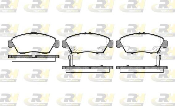 Roadhouse 2418.02 - Kit de plaquettes de frein, frein à disque cwaw.fr