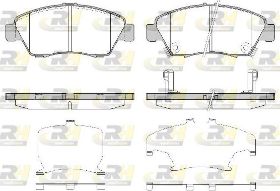 Roadhouse 2418.32 - Kit de plaquettes de frein, frein à disque cwaw.fr