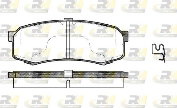 Roadhouse 2413.04 - Kit de plaquettes de frein, frein à disque cwaw.fr