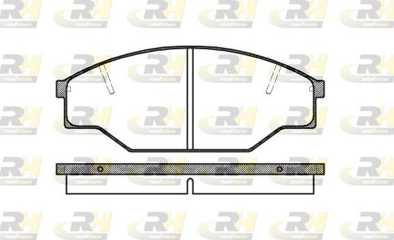 Roadhouse 2412.00 - Kit de plaquettes de frein, frein à disque cwaw.fr