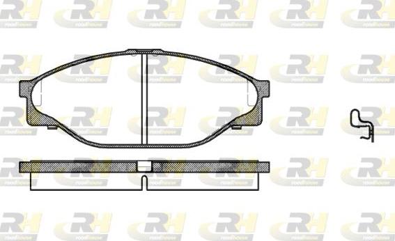 Roadhouse 2412.20 - Kit de plaquettes de frein, frein à disque cwaw.fr