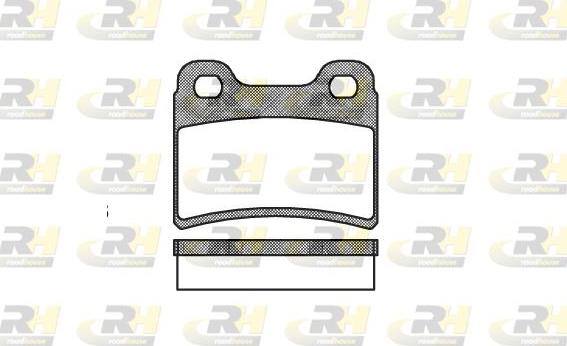 Roadhouse 2417.00 - Kit de plaquettes de frein, frein à disque cwaw.fr