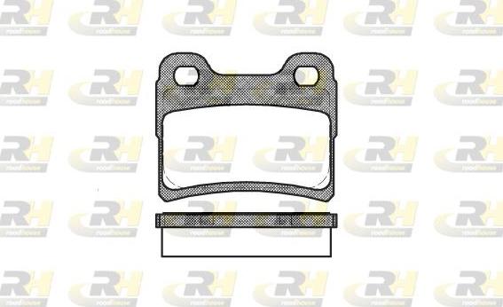 Roadhouse 2417.10 - Kit de plaquettes de frein, frein à disque cwaw.fr