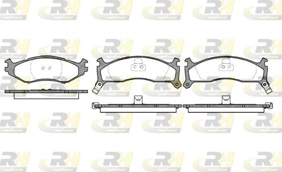 Roadhouse 2484.02 - Kit de plaquettes de frein, frein à disque cwaw.fr