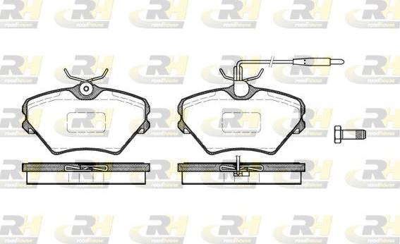 Roadhouse 2485.02 - Kit de plaquettes de frein, frein à disque cwaw.fr