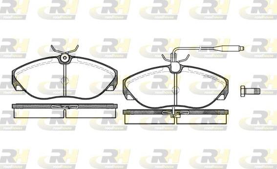 Roadhouse 2486.02 - Kit de plaquettes de frein, frein à disque cwaw.fr