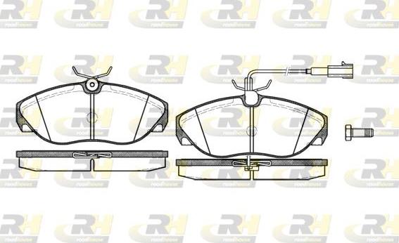 Roadhouse 2486.11 - Kit de plaquettes de frein, frein à disque cwaw.fr