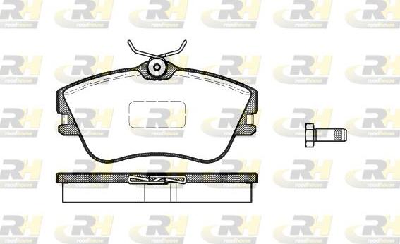 Roadhouse 2480.00 - Kit de plaquettes de frein, frein à disque cwaw.fr