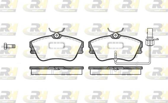 Roadhouse 2480.21 - Kit de plaquettes de frein, frein à disque cwaw.fr