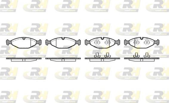 Roadhouse 2481.00 - Kit de plaquettes de frein, frein à disque cwaw.fr