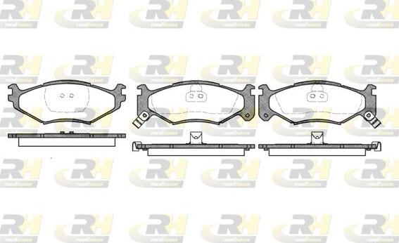 Roadhouse 2483.02 - Kit de plaquettes de frein, frein à disque cwaw.fr