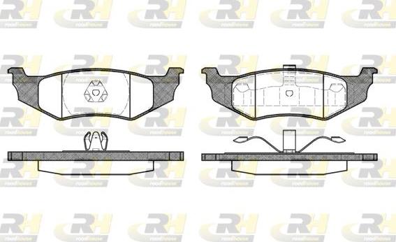 Roadhouse 2482.40 - Kit de plaquettes de frein, frein à disque cwaw.fr