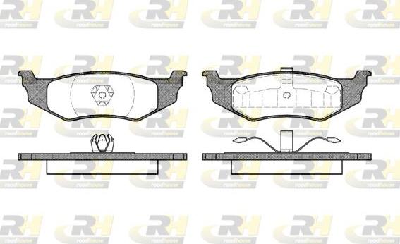 Roadhouse 2482.00 - Kit de plaquettes de frein, frein à disque cwaw.fr