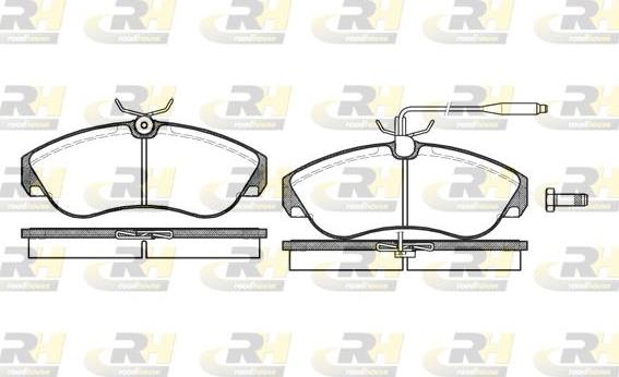 Roadhouse 2487.02 - Kit de plaquettes de frein, frein à disque cwaw.fr