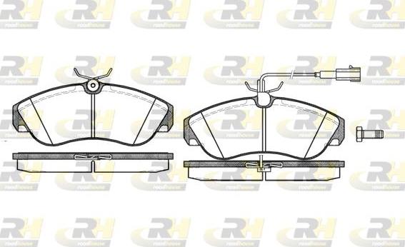 Roadhouse 2487.11 - Kit de plaquettes de frein, frein à disque cwaw.fr