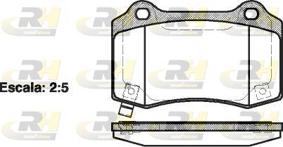 Roadhouse 2434.54 - Kit de plaquettes de frein, frein à disque cwaw.fr