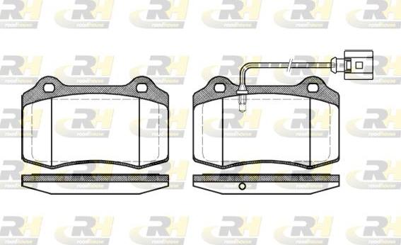 Roadhouse 2434.01 - Kit de plaquettes de frein, frein à disque cwaw.fr