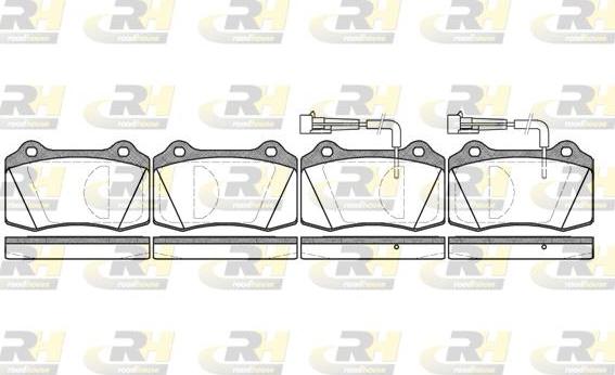 Roadhouse 2434.02 - Kit de plaquettes de frein, frein à disque cwaw.fr