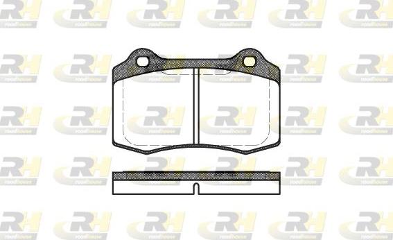 Roadhouse 2434.30 - Kit de plaquettes de frein, frein à disque cwaw.fr