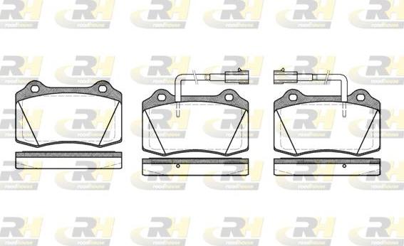 Roadhouse 2434.32 - Kit de plaquettes de frein, frein à disque cwaw.fr