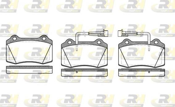 Roadhouse 2434.22 - Kit de plaquettes de frein, frein à disque cwaw.fr