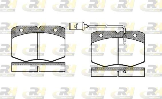 Roadhouse 2435.02 - Kit de plaquettes de frein, frein à disque cwaw.fr