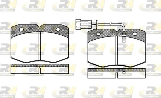 Roadhouse 2435.12 - Kit de plaquettes de frein, frein à disque cwaw.fr