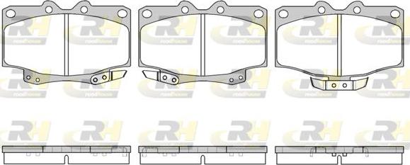 Roadhouse 2430.04 - Kit de plaquettes de frein, frein à disque cwaw.fr