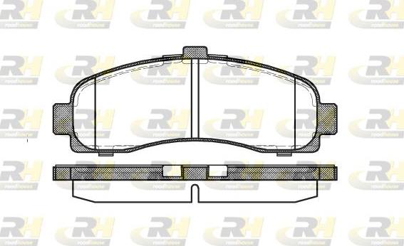 Roadhouse 2431.10 - Kit de plaquettes de frein, frein à disque cwaw.fr