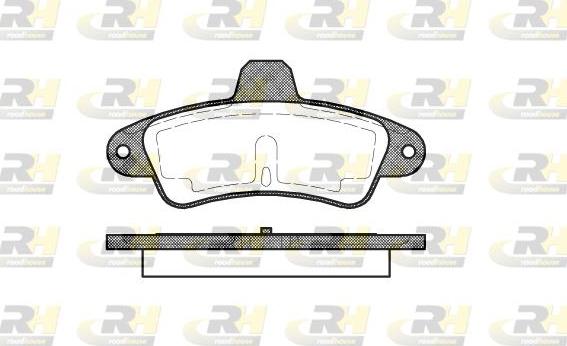 Roadhouse 2433.00 - Kit de plaquettes de frein, frein à disque cwaw.fr