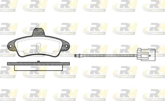 Roadhouse 2433.02 - Kit de plaquettes de frein, frein à disque cwaw.fr