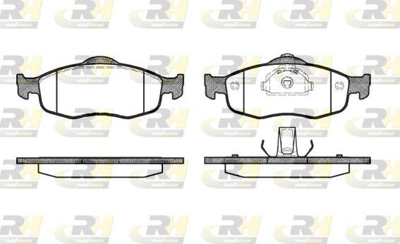 Roadhouse 2432.00 - Kit de plaquettes de frein, frein à disque cwaw.fr