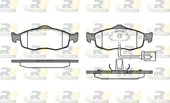 Roadhouse 2432.02 - Kit de plaquettes de frein, frein à disque cwaw.fr