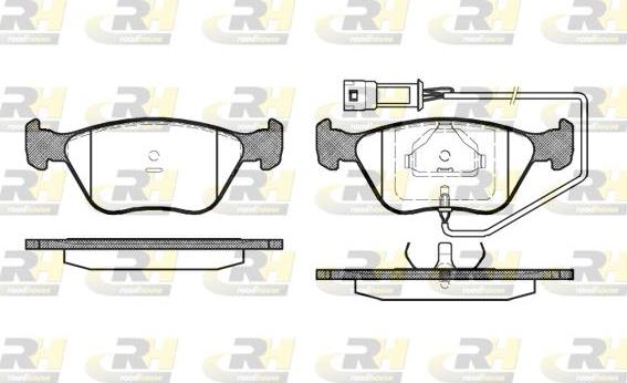 Roadhouse 2437.02 - Kit de plaquettes de frein, frein à disque cwaw.fr