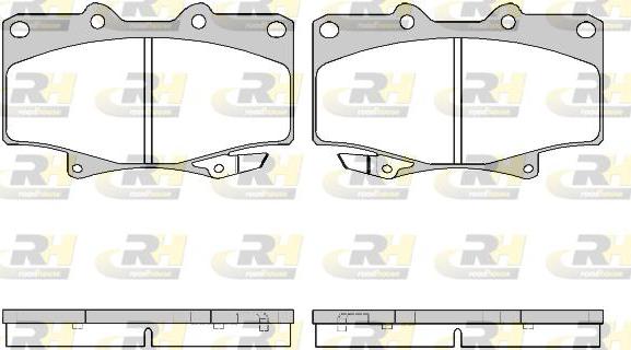 Roadhouse 2429.04 - Kit de plaquettes de frein, frein à disque cwaw.fr