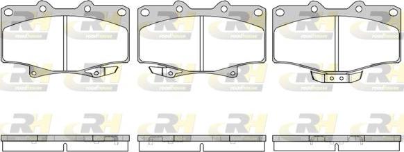 Roadhouse 2429.14 - Kit de plaquettes de frein, frein à disque cwaw.fr