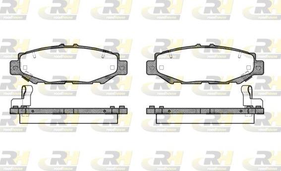 Roadhouse 2424.04 - Kit de plaquettes de frein, frein à disque cwaw.fr